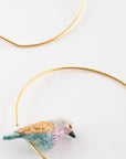 Roller bird small hoops - Nach Bijoux