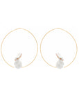 Rabbit small hoops - Nach Bijoux
