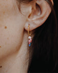 Pink parrot mini hoop - Nach Bijoux
