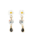 Tabby cat and flower with tassel - Nach Bijoux