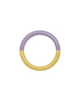 Double Color Ring - Bright Yellow/Lavender