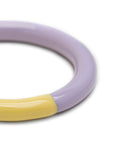Double Color Ring - Bright Yellow/Lavender