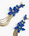 Blue jasmine flower fringe - Nach Bijoux