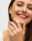 Double Color Ring - Lime/Silk Light Green