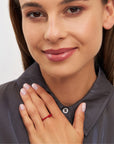 Love Knot Ring - Passion Red