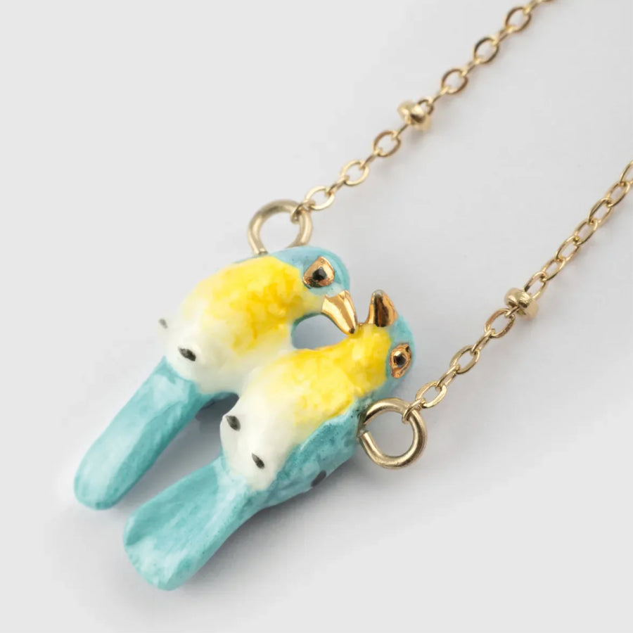 Loving Blue Warbler birds - Nach Bijoux