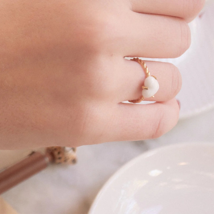 Heart Ring Twisted - Nach Bijoux