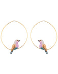 Roller bird small hoops - Nach Bijoux