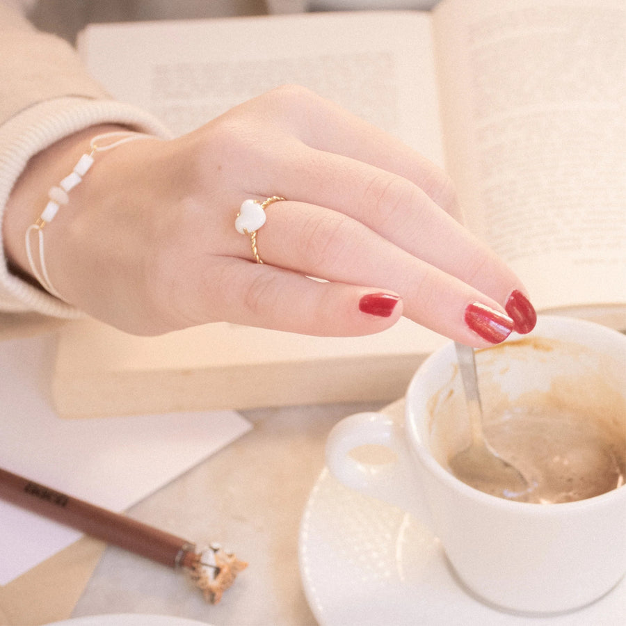 Heart Ring Twisted - Nach Bijoux