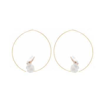 Rabbit small hoops - Nach Bijoux