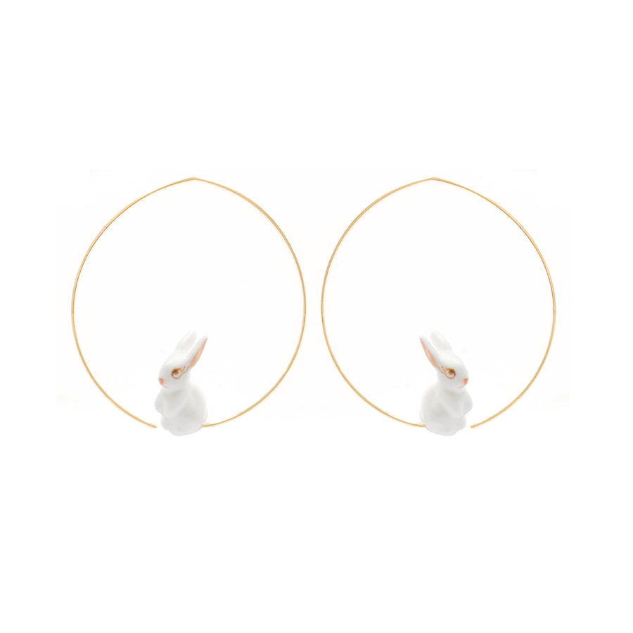 Rabbit small hoops - Nach Bijoux