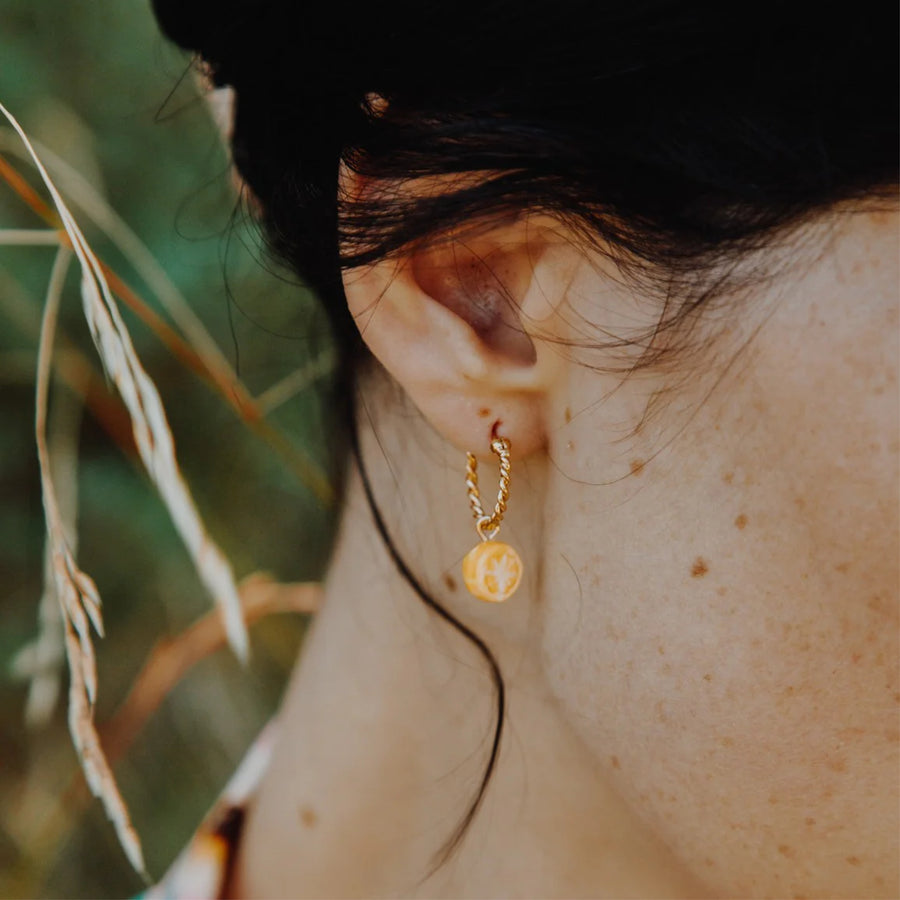 Lemon mini hoop - Nach Bijoux