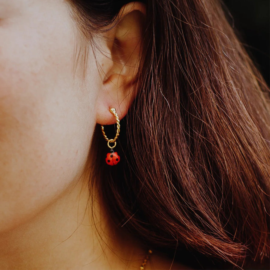 ladybug mini hoop - Nach Bijoux