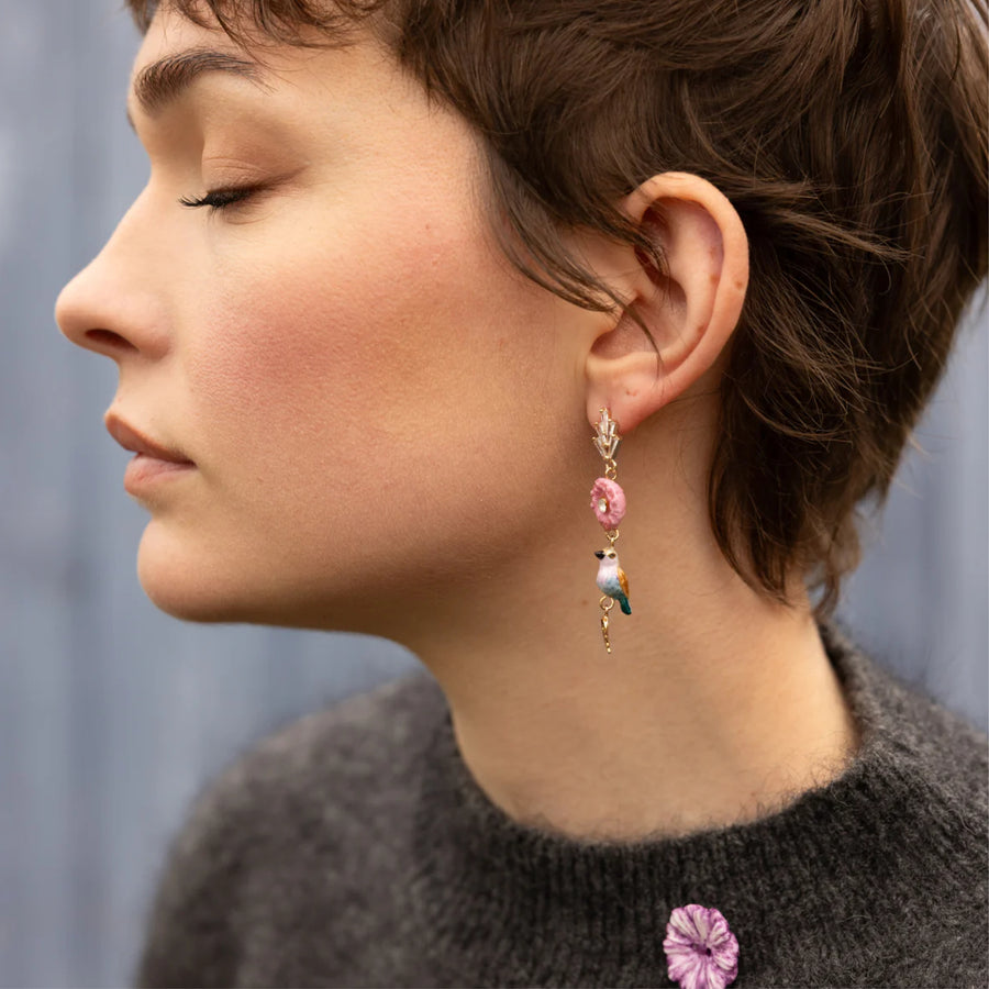 Thistle, bird & leaf - Nach Bijoux