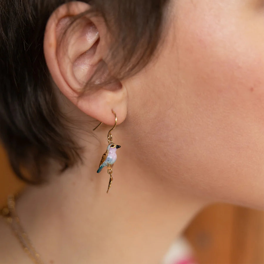 Thistle, bird & leaf - Nach Bijoux