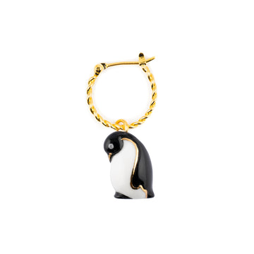 penguin mini hoop - Nach Bijoux