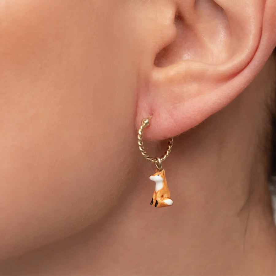 fox mini hoop - Nach Bijoux