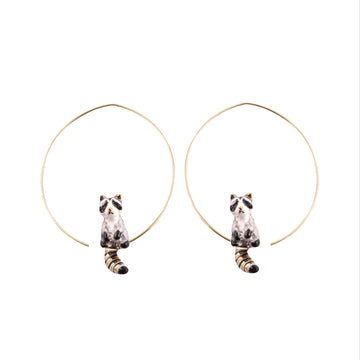 Raccoon small hoops - Nach Bijoux