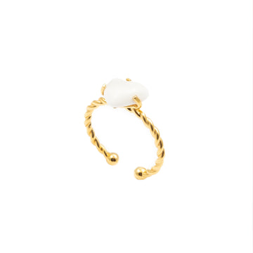 Heart Ring Twisted - Nach Bijoux