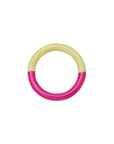 Double Color Ring - Plum/Silk Light Green
