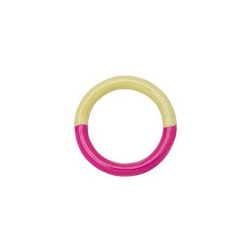 Double Color Ring - Plum/Silk Light Green