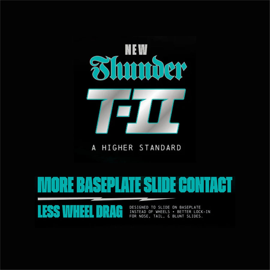 Thunder T-II Team Matte black 148- Thunder Trucks