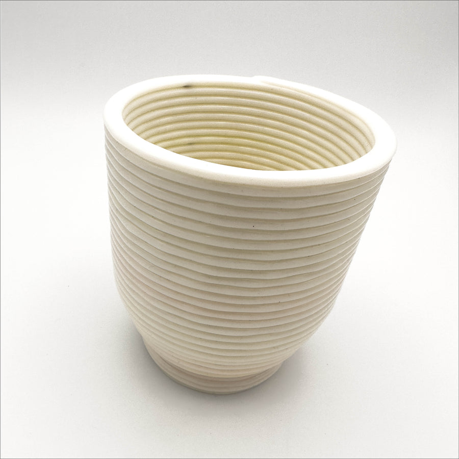 Hvítur Flora Pot - Plastplan
