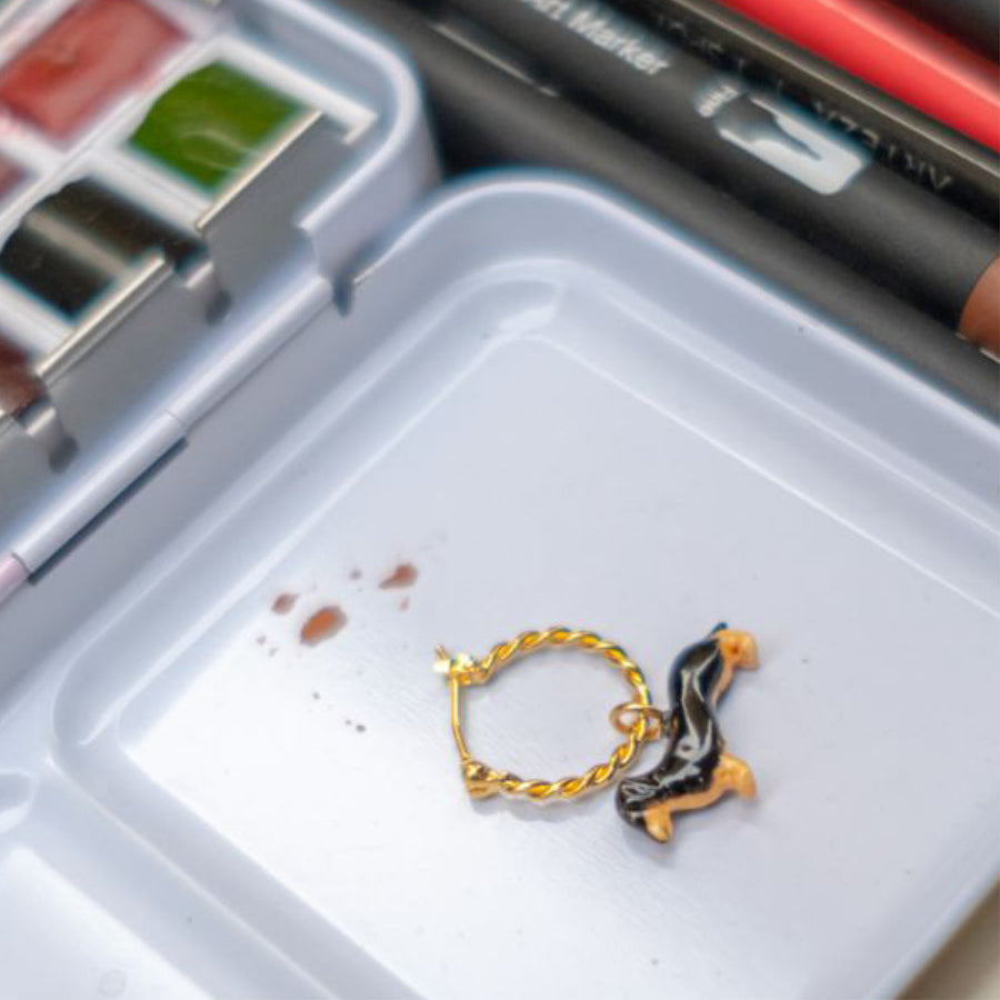 Teckel mini hoop - Nach Bijoux