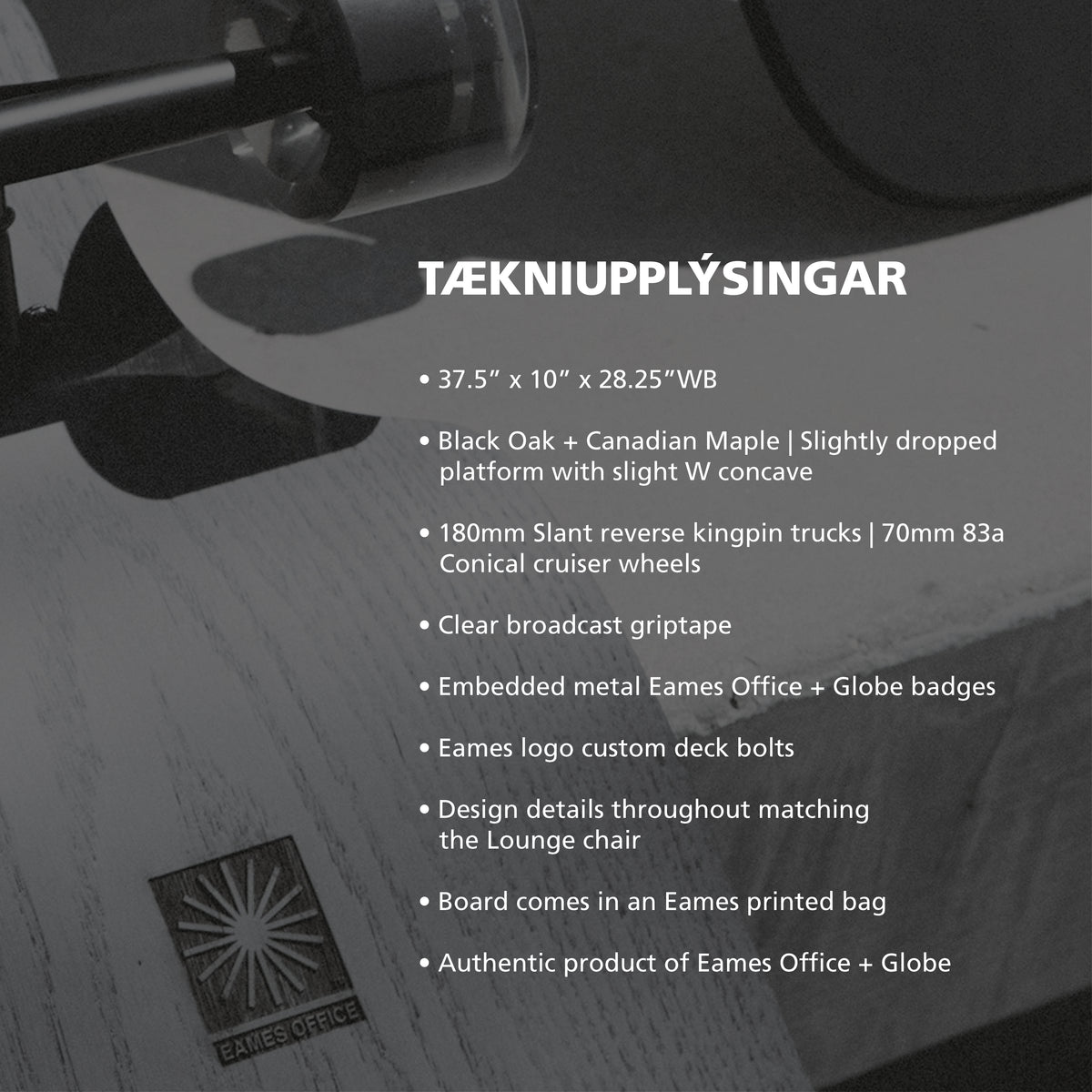 Eames Lounge Longboard 38" Longboard - Globe Skateboards