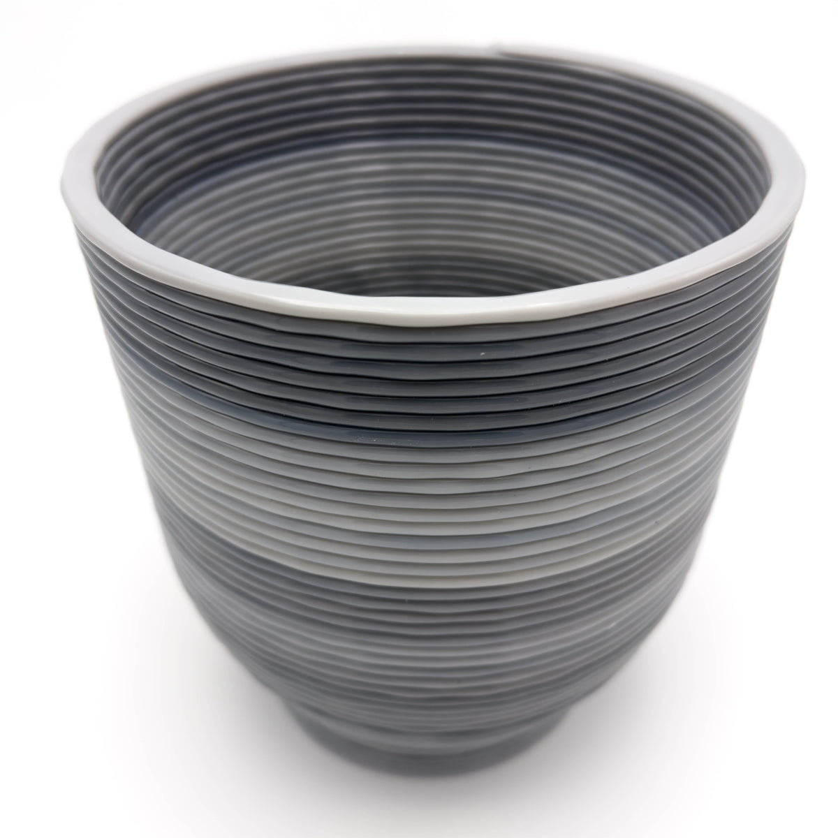 Grár Flora Pot, stór - Plastplan