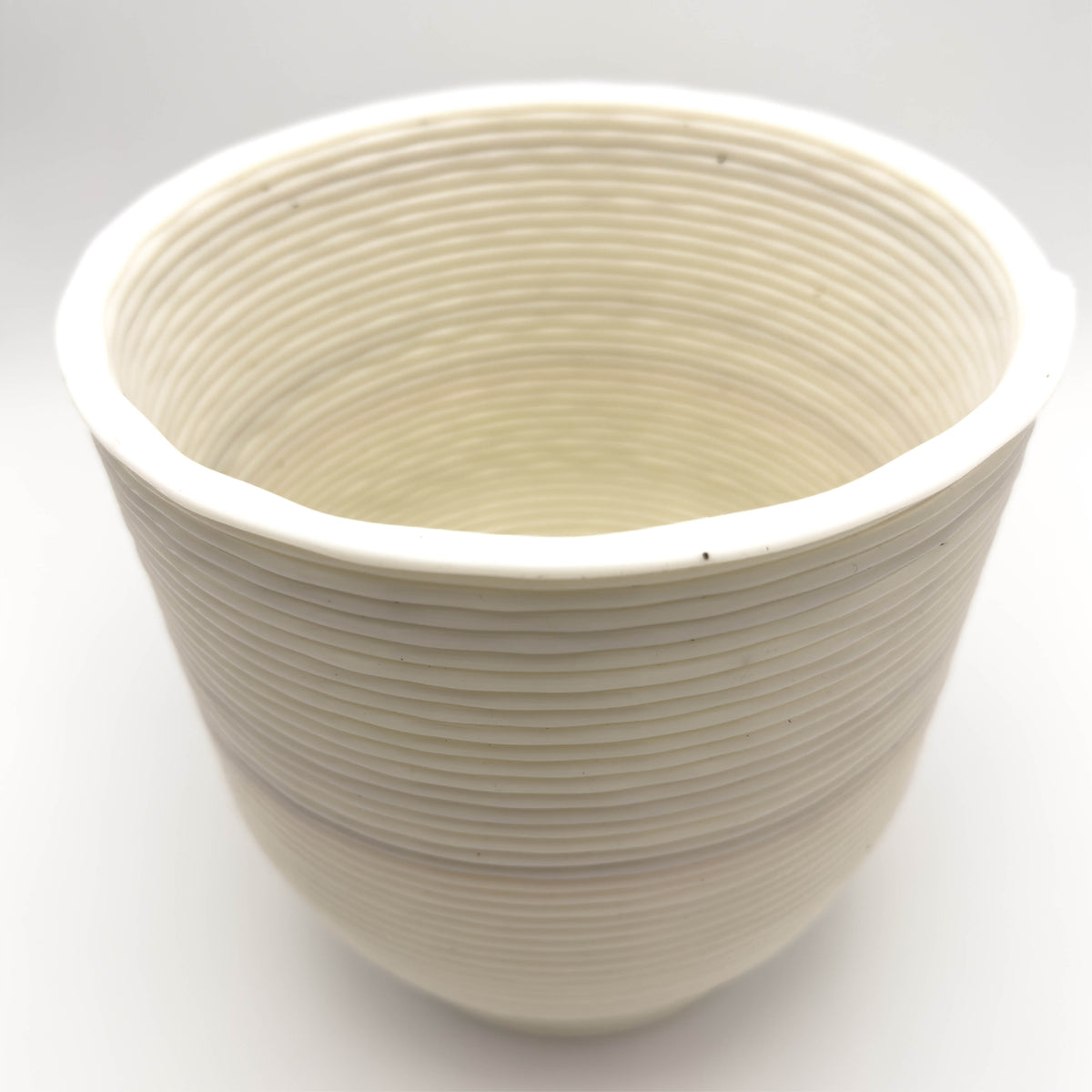 Hvítur Flora Pot, stór - Plastplan