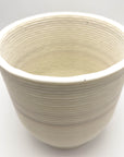 Hvítur Flora Pot, stór - Plastplan