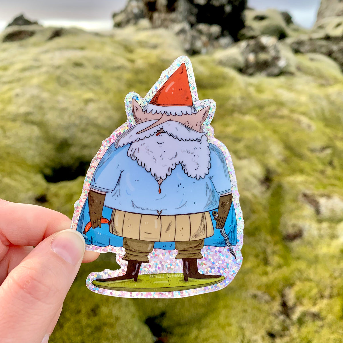 Glitter Gnome - Límmiði
