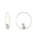 Tabby kitten small hoops - Nach Bijoux