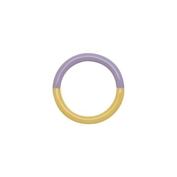 Double Color Ring - Bright Yellow/Lavender