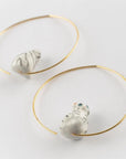 Tabby kitten small hoops - Nach Bijoux