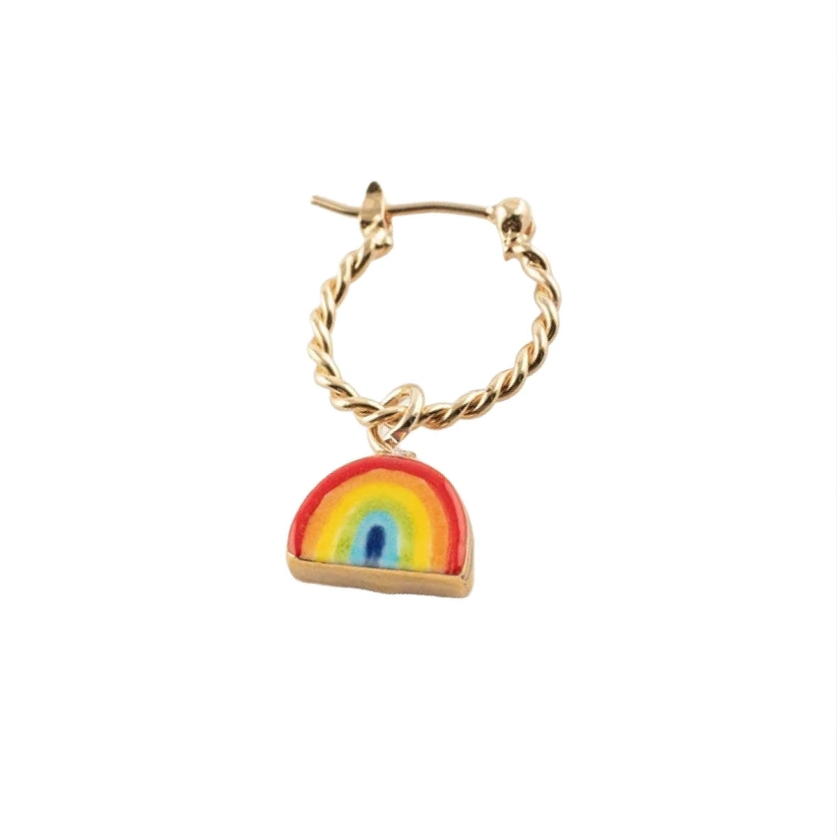 Mini rainbow mini hoop - Nach Bijoux