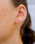Mini rainbow mini hoop - Nach Bijoux
