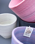 Grár Flora Pot, stór - Plastplan