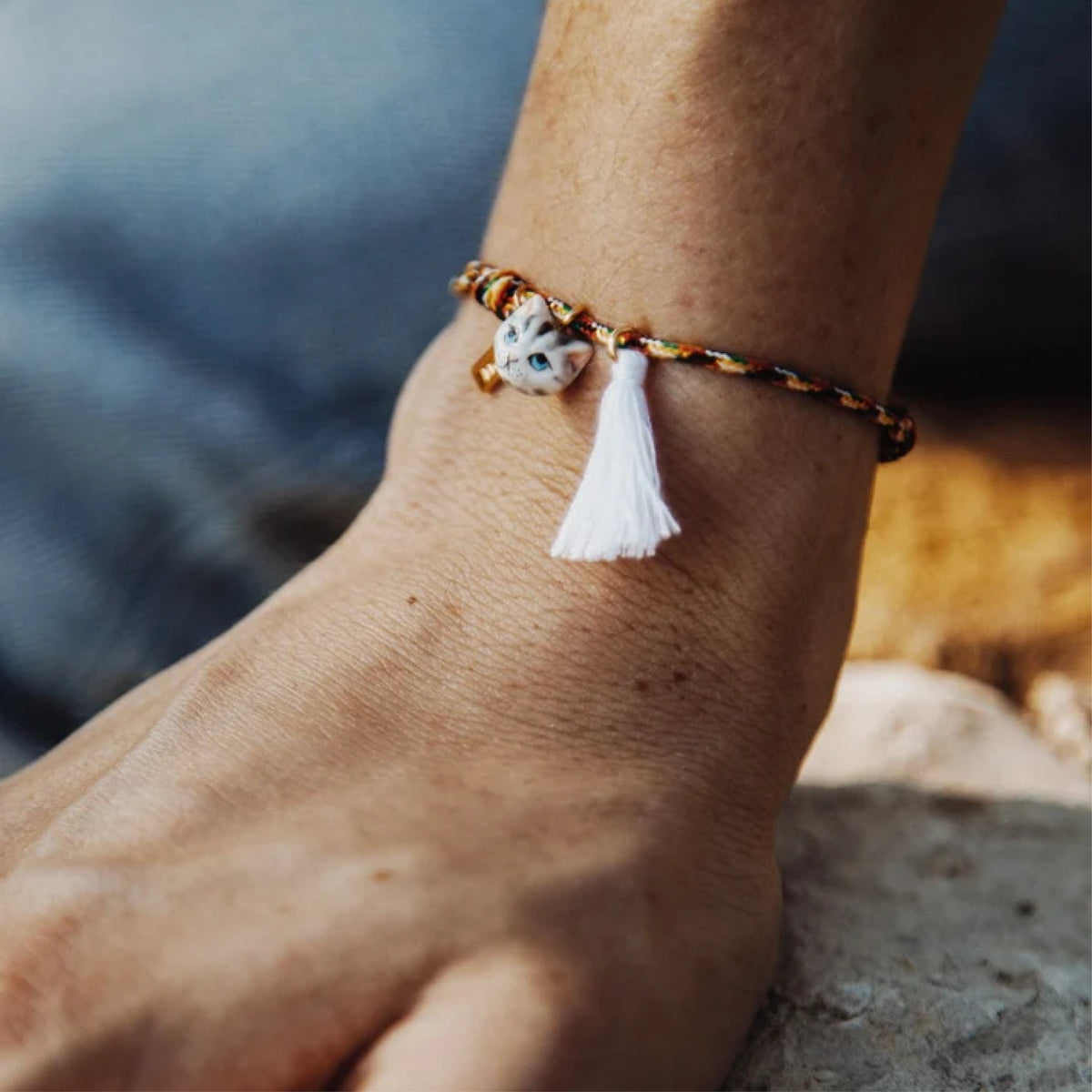 Tabby cat with tassel Multicolor - Nach Bijoux