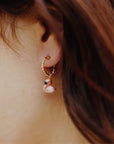 Flamingo mini hoop - Nach Bijoux