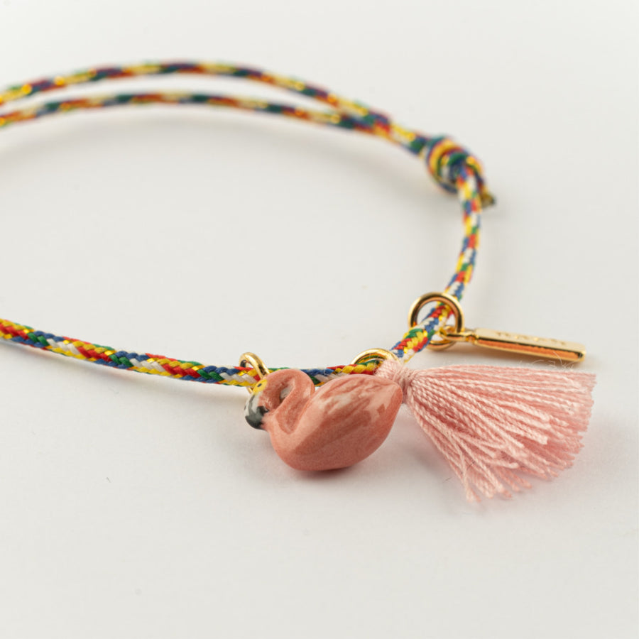 Flamingo with pompom multicolour - Nach Bijoux