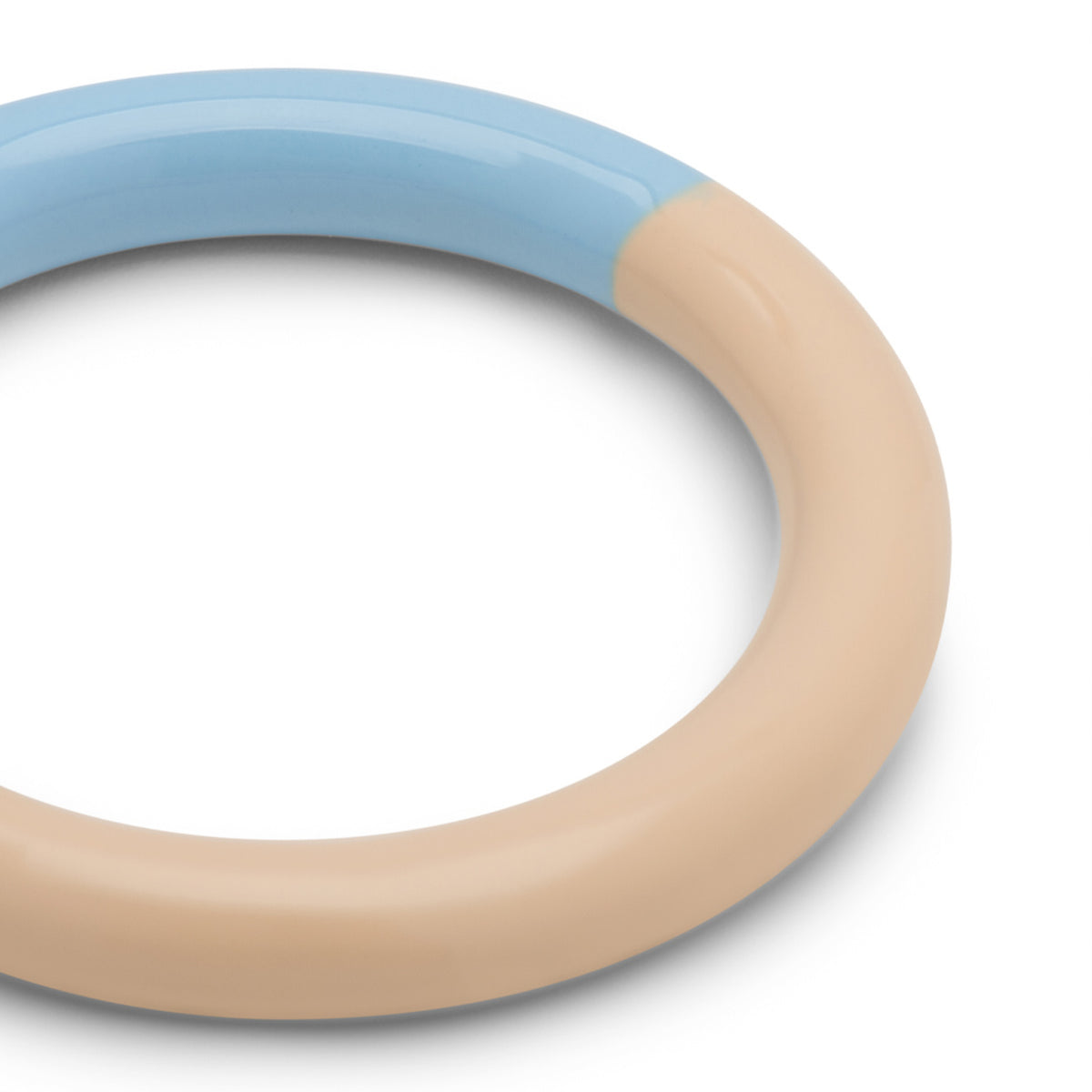 Double Color Ring - Light Blue/Buttercream