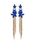 Blue jasmine flower fringe - Nach Bijoux