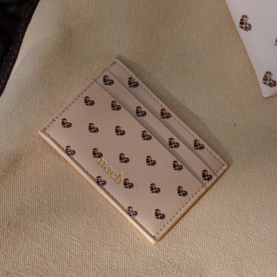 Leopard hearts card holder - Nach Bijoux