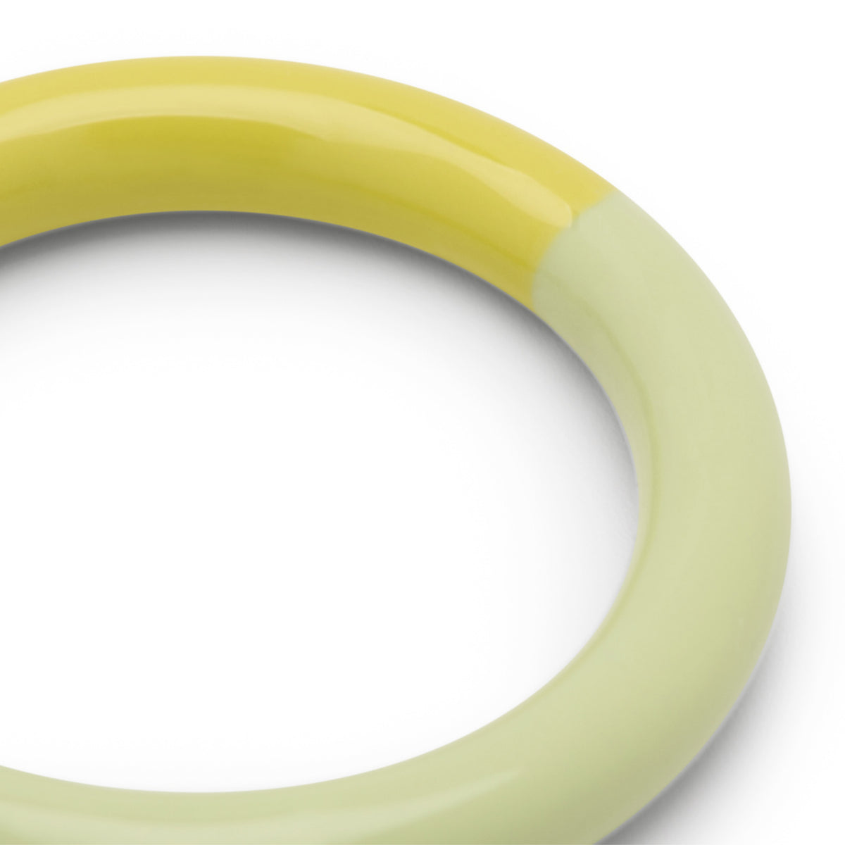 Double Color Ring - Lime/Silk Light Green