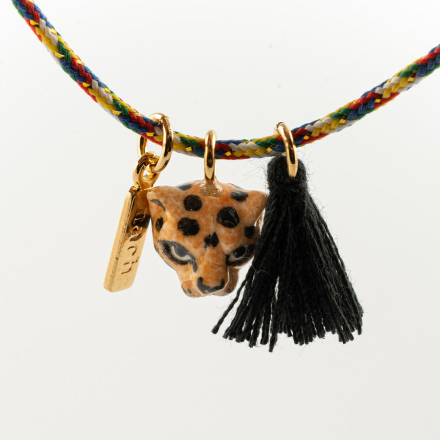 Leopard with pompom multicolour - Nach Bijoux