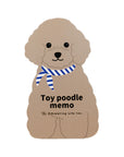 Toy Poodle Memo - Greeting Life