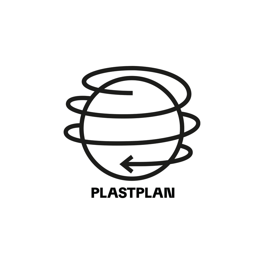 Hvítur Flora Pot, stór - Plastplan
