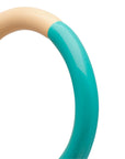 Double Color Ring - Petrol/Buttercream